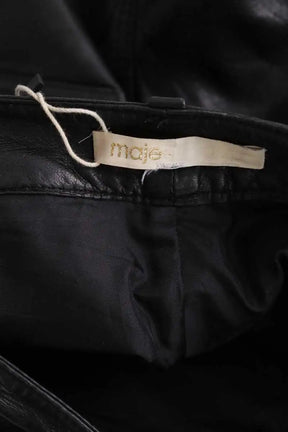 Mini short Ba&Sh Noir en Cuir