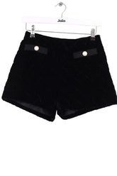 Mini short Claudie Pierlot Noir en Synthétique, taille XS - Seconde Main