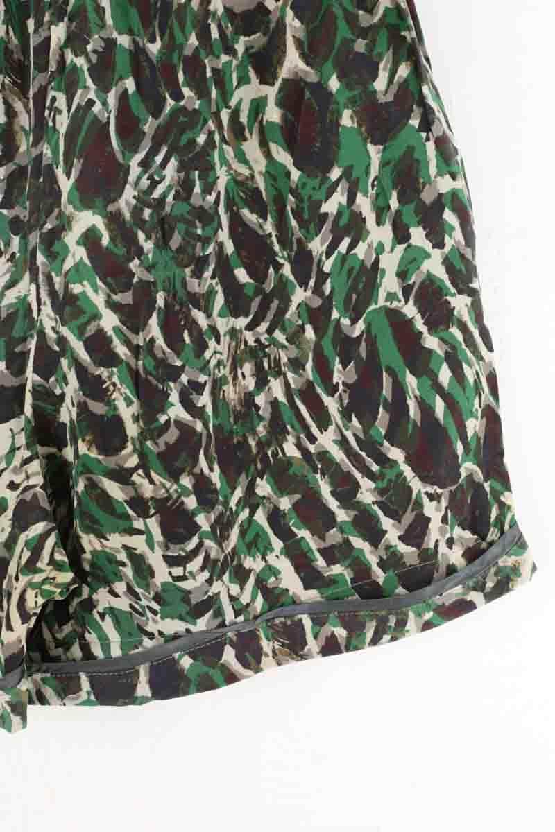Mini short Golden Goose Vert en Soie