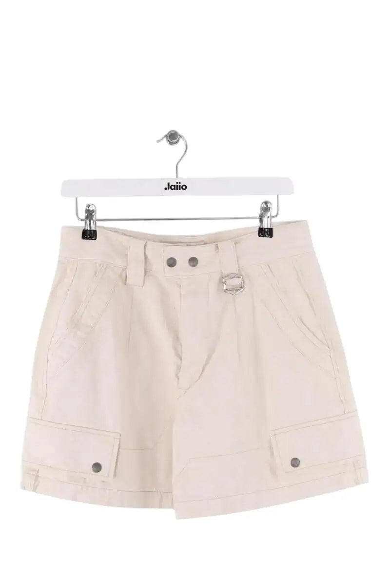 Mini short Isabel Marant Ecru en Coton, taille L - Seconde Main