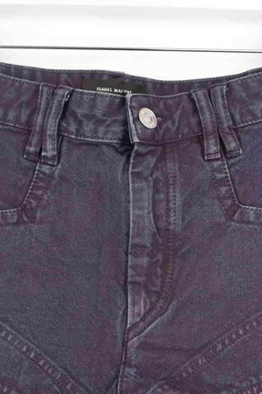 Mini short Isabel Marant Neidali Anthracite en Coton
