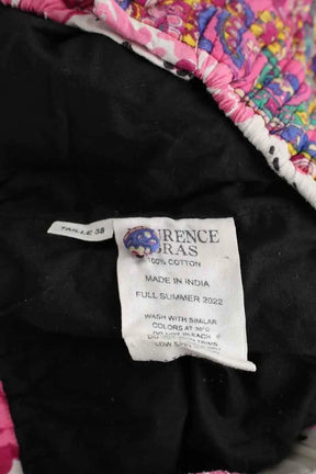 Mini short Laurence Bras Rose en Coton