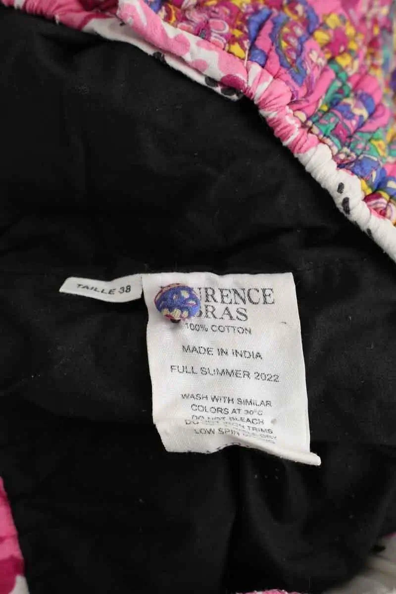 Mini short Laurence Bras Rose en Coton