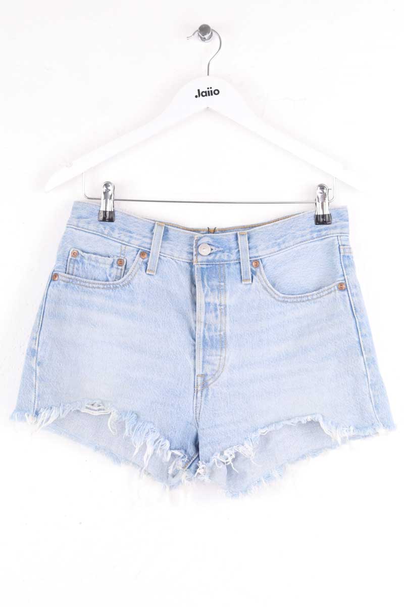 Mini short Levi's 501 Bleu en Coton, taille M - Seconde Main
