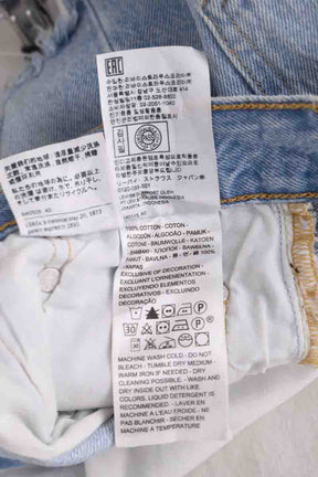 Mini short Levi's 501 Bleu en Coton