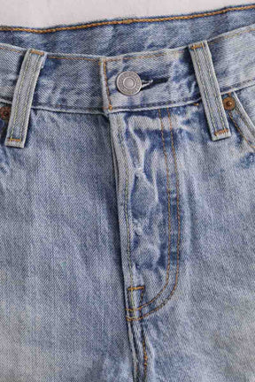 Mini short Levi's 501 Bleu en Coton