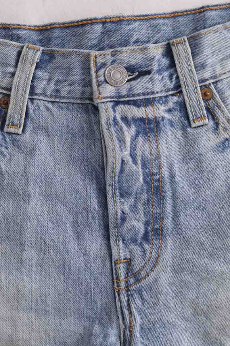 Mini short Levi's 501 Bleu en Coton