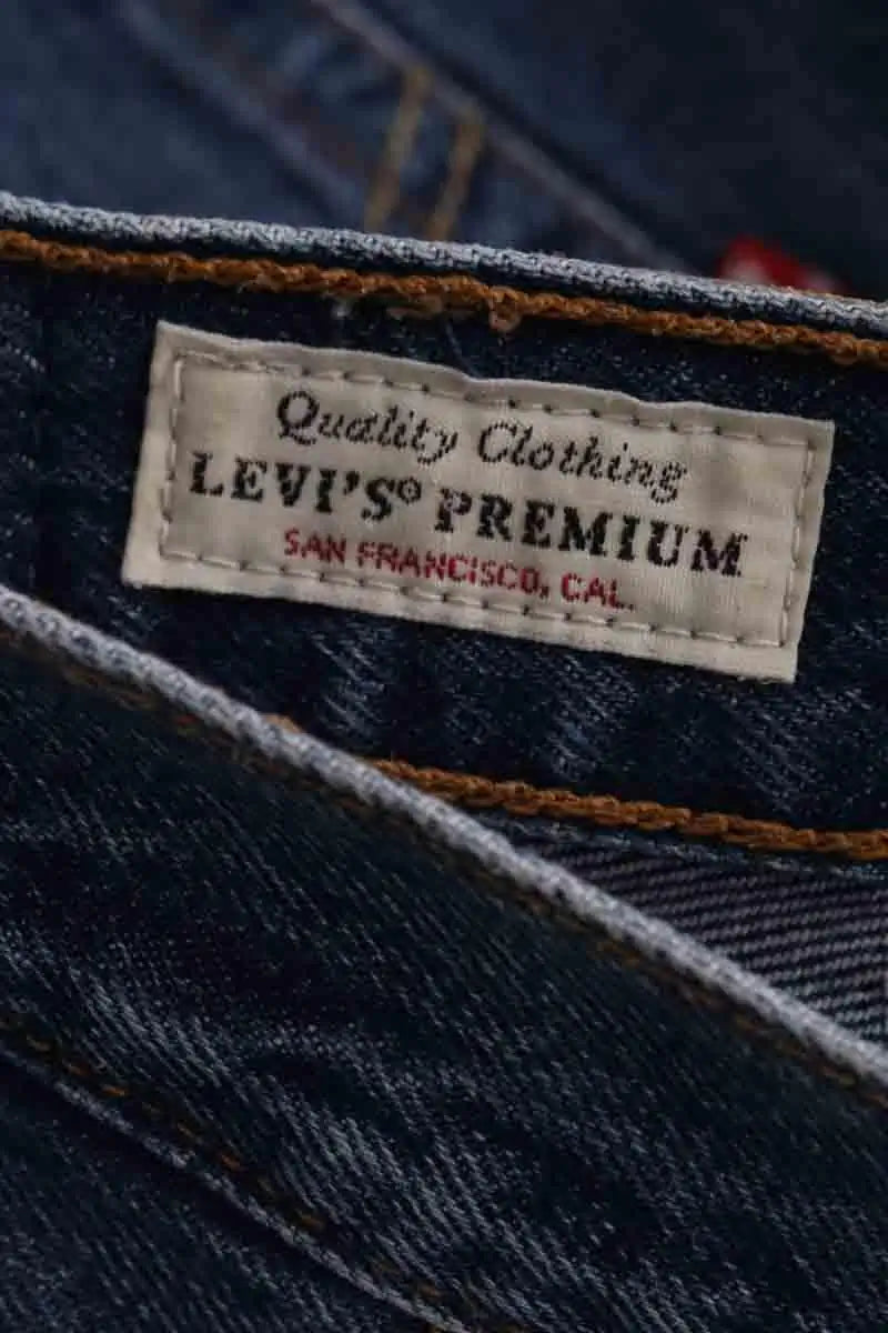 Mini short Levi's 501 Bleu en Coton