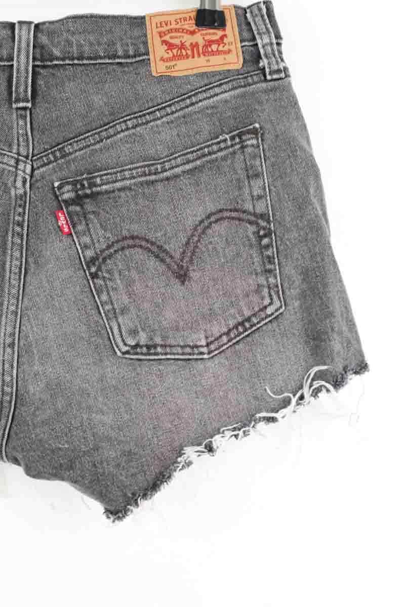 Mini short Levi's 501 Gris en Coton