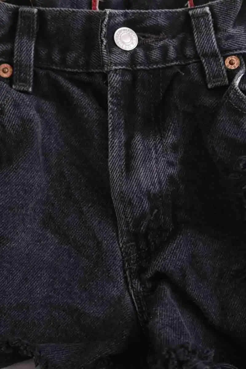 Mini short Levi's 550 Noir en Coton