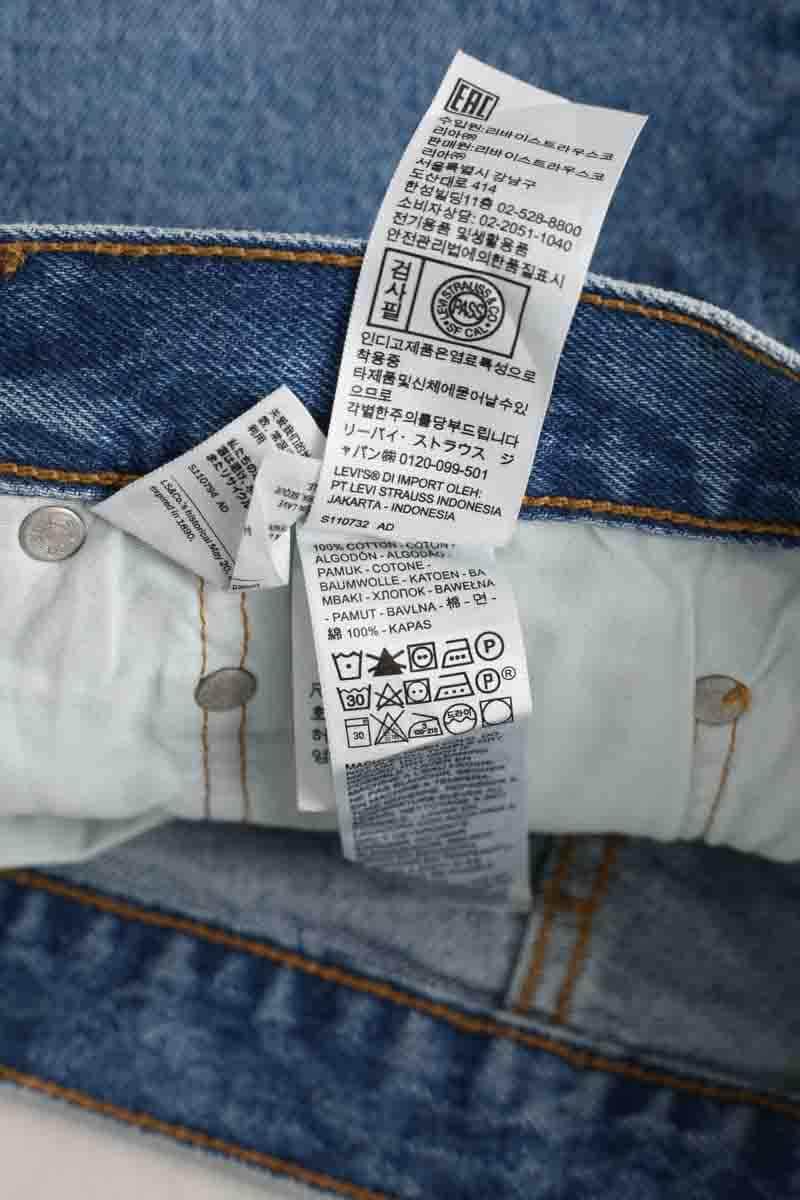 Mini short Levi's Bleu en Coton
