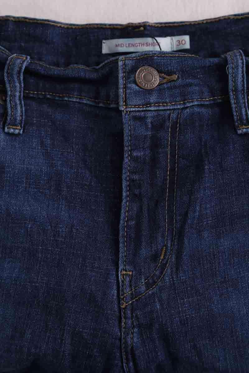 Mini short Levi's Mid Length Short Bleu en Coton