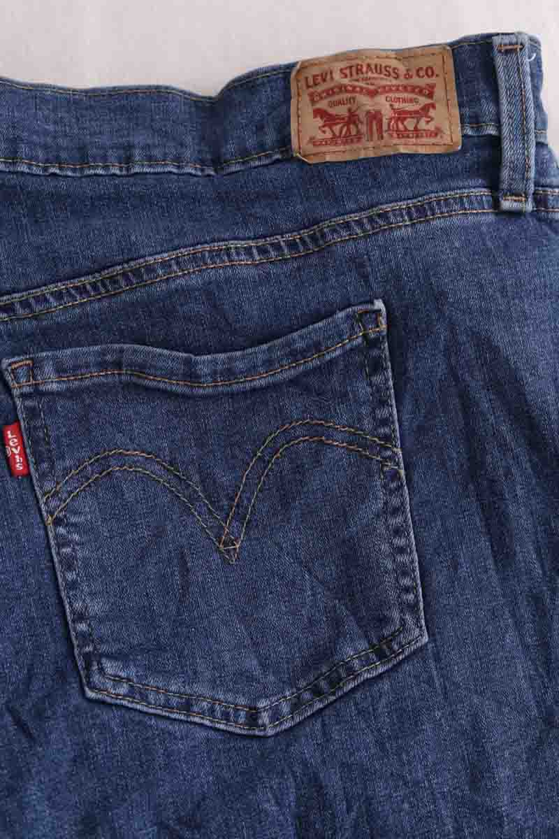 Mini short Levi's Mid Length Shorts Bleu en Coton