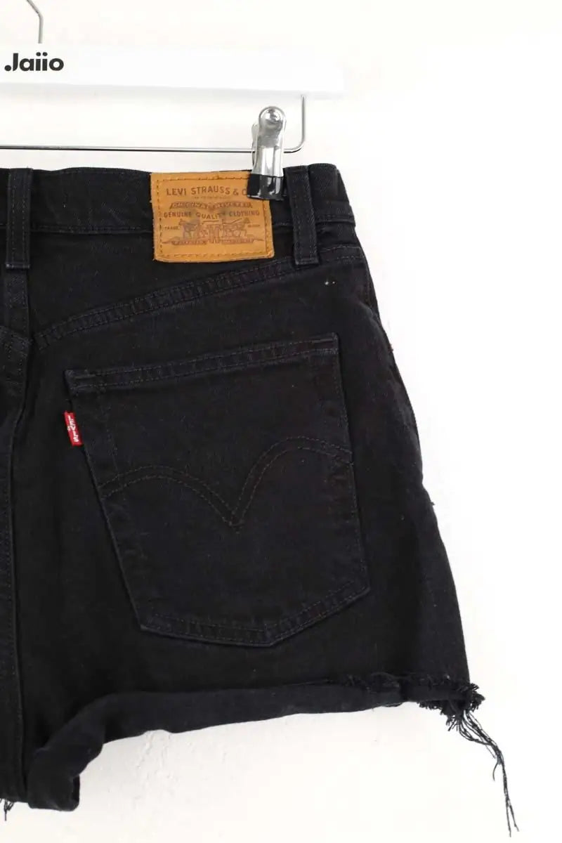 Mini short Levi's Noir en Coton - élasthanne