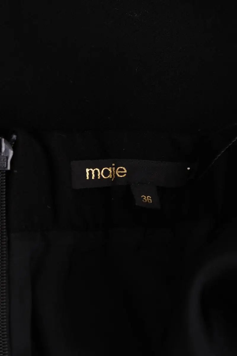 Mini short Maje Noir en Coton