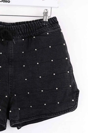 Mini short Maje Noir en Coton