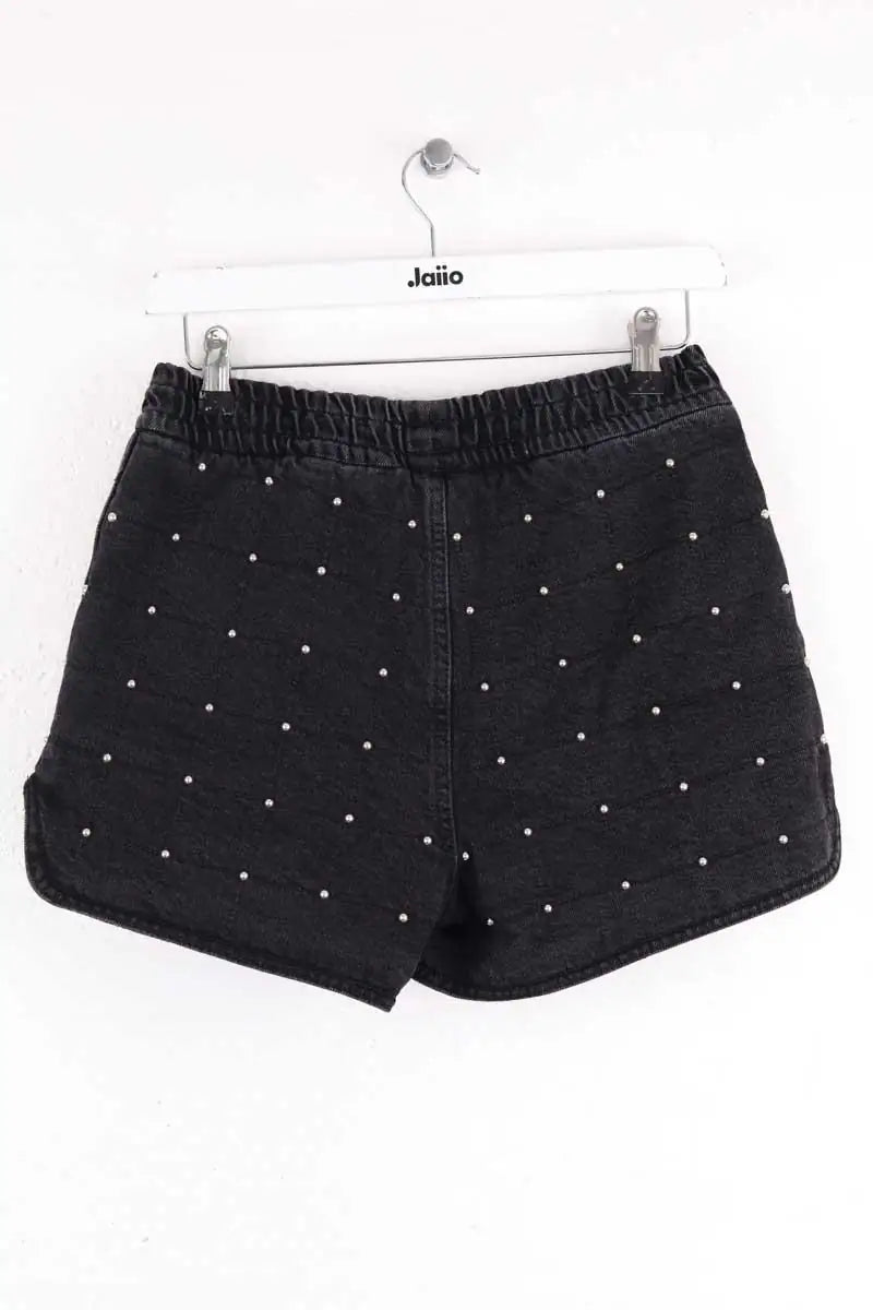 Mini short Maje Noir en Coton