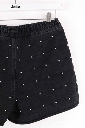 Mini short Maje Noir en Coton