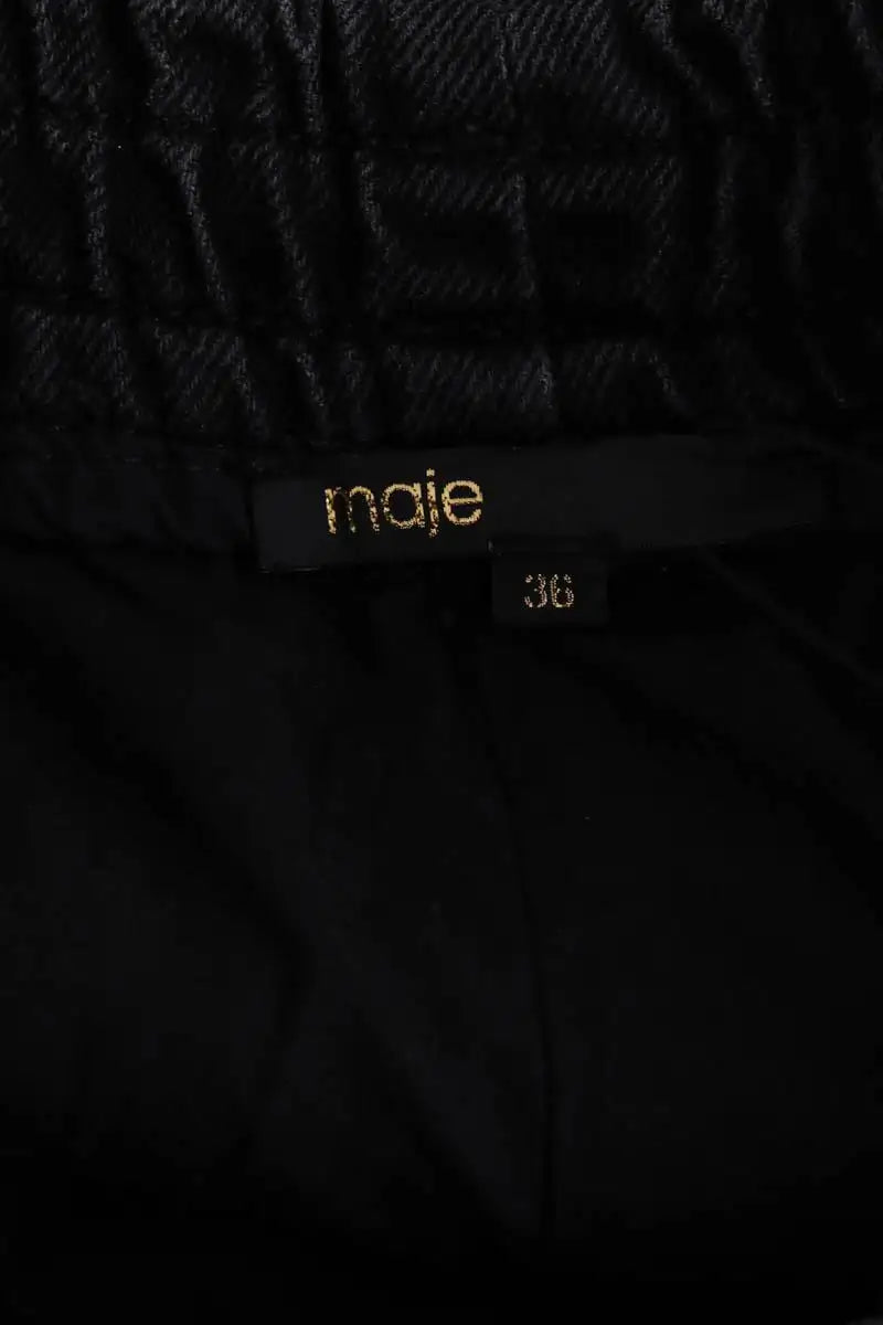 Mini short Maje Noir en Coton