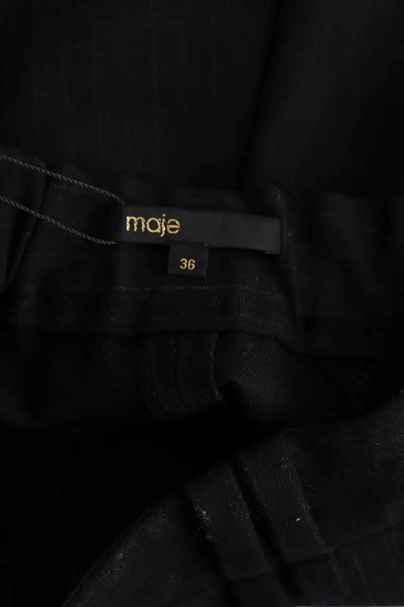 Mini short Maje Noir en Synthétique