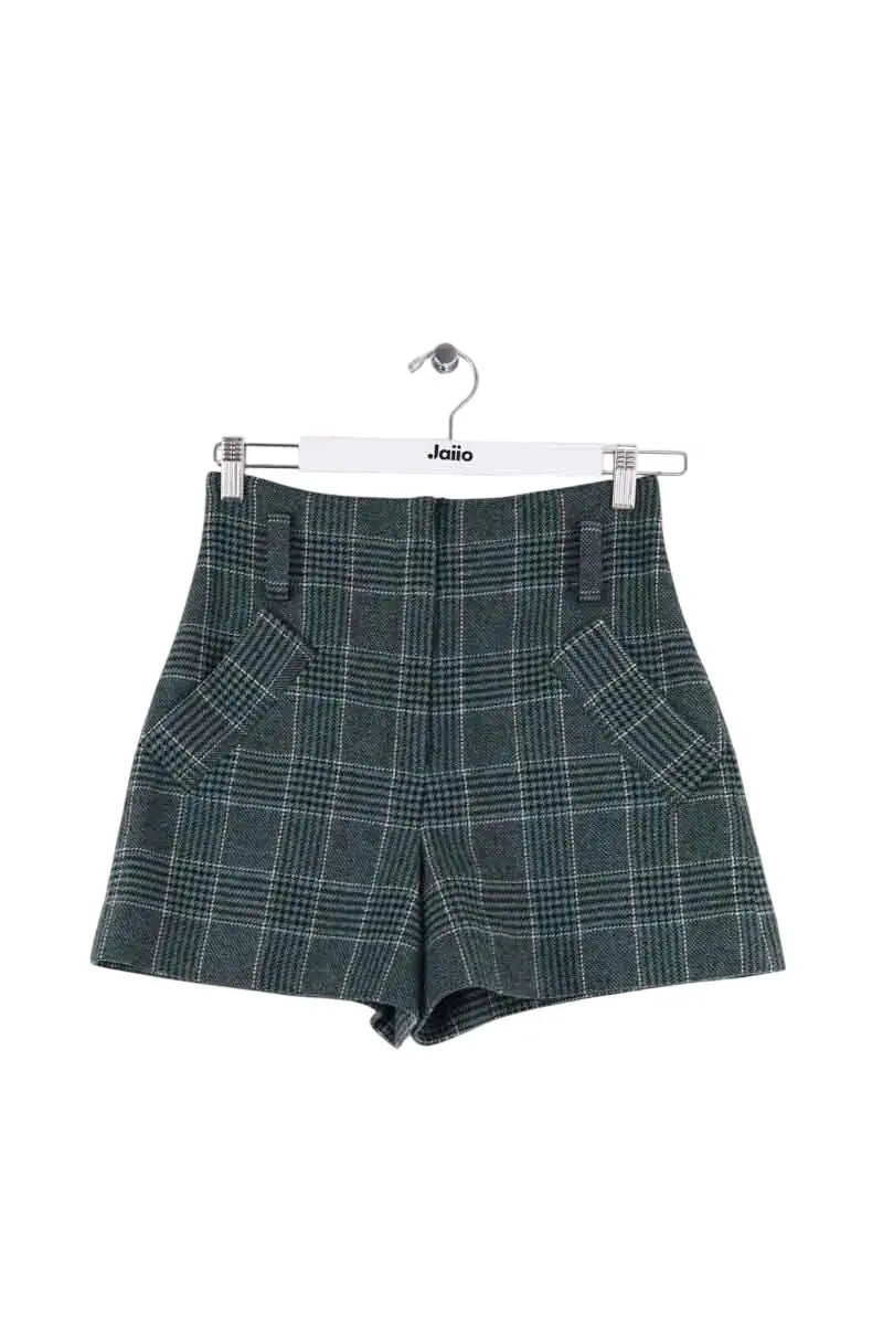 Mini short Maje Vert en Synthétique, taille XS - Seconde Main