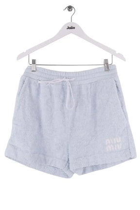 Mini short Miu Miu Bleu en Coton, taille M - Seconde Main