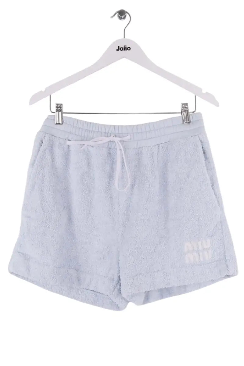 Mini short Miu Miu Bleu en Coton, taille M - Seconde Main