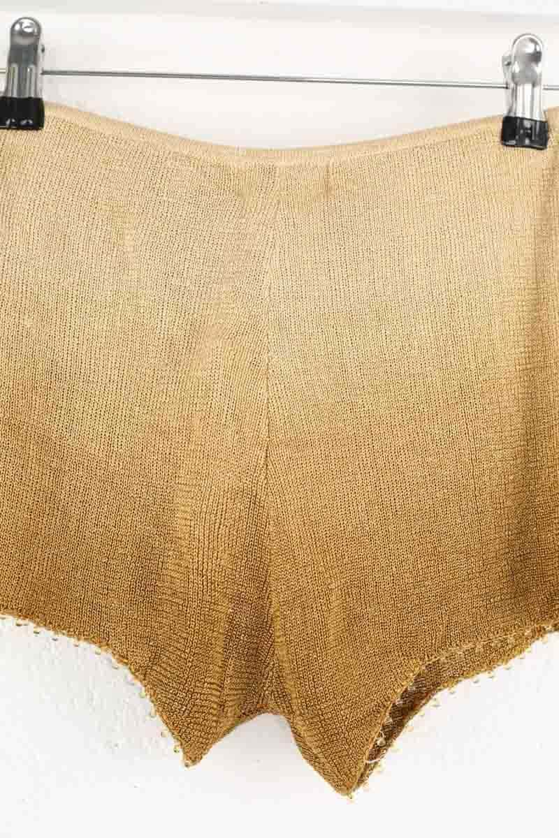 Mini short Mugler Doré en Viscose