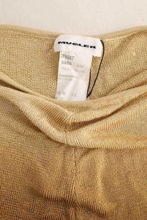 Mini short Mugler Doré en Viscose