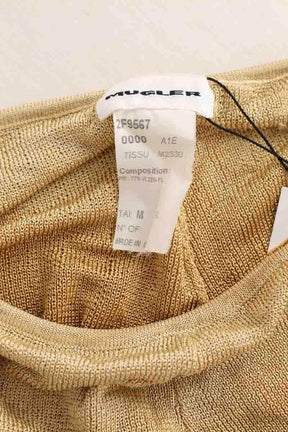 Mini short Mugler Doré en Viscose