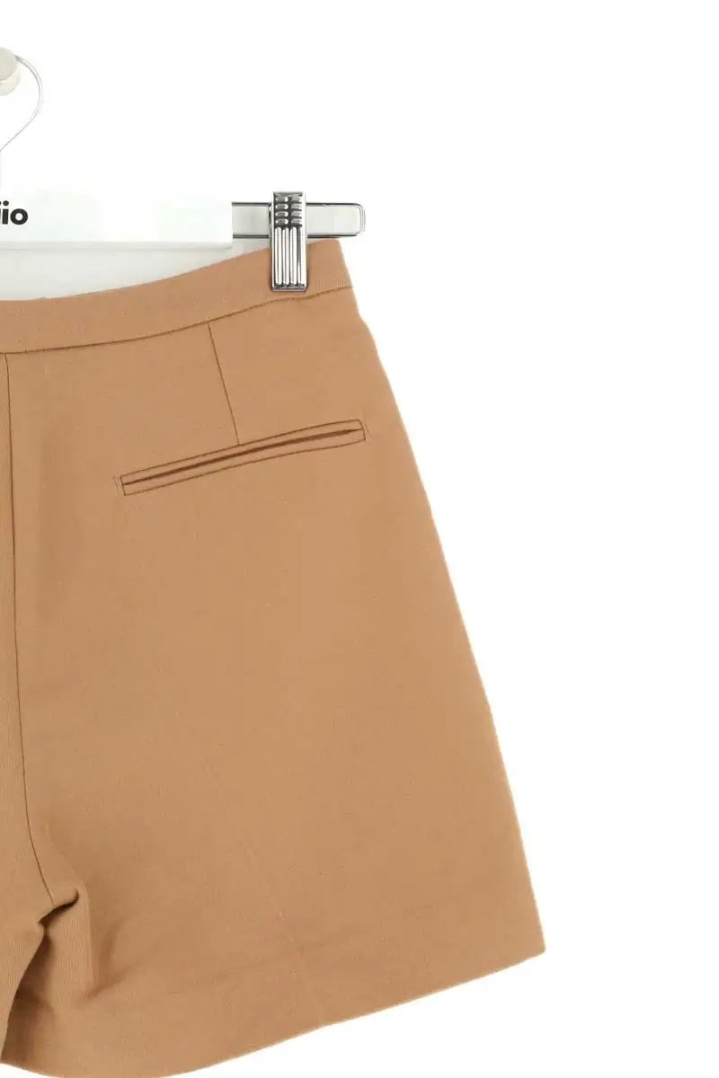 Mini short Sandro Camel en Coton