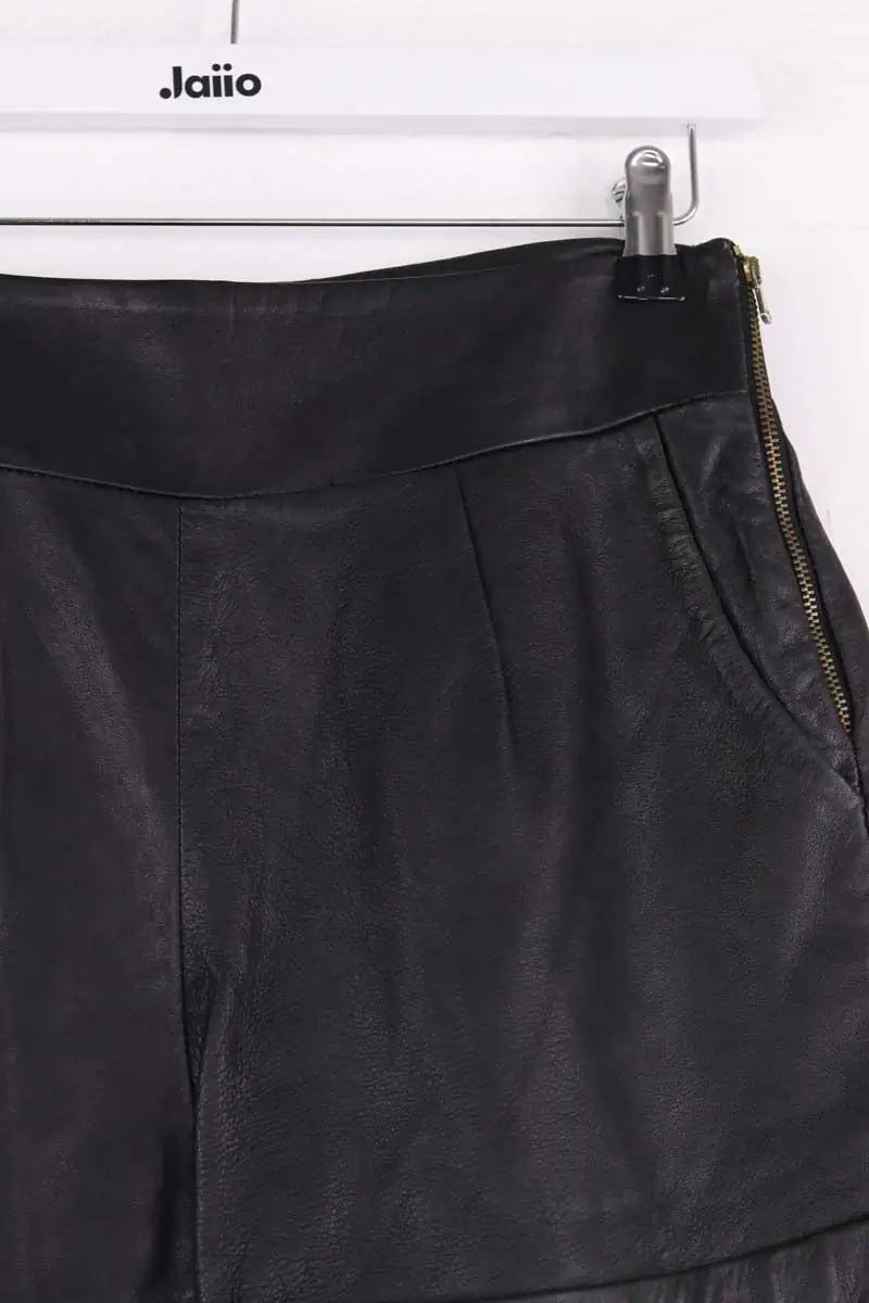 Mini short Sandro Noir en Cuir
