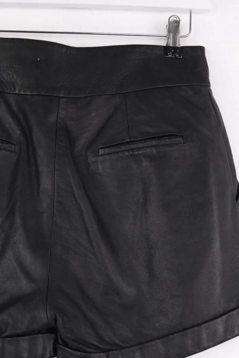 Mini short Sandro Noir en Cuir