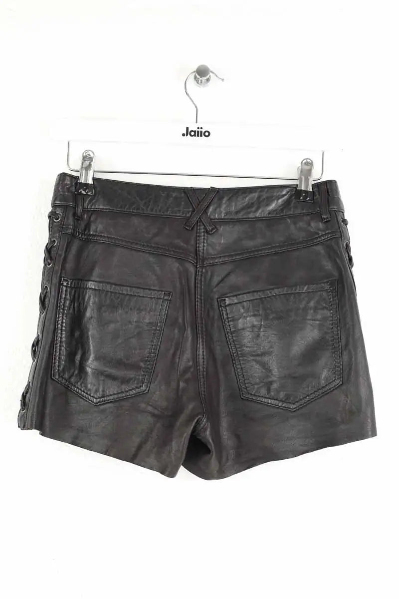 Mini short Sandro Noir en Cuir