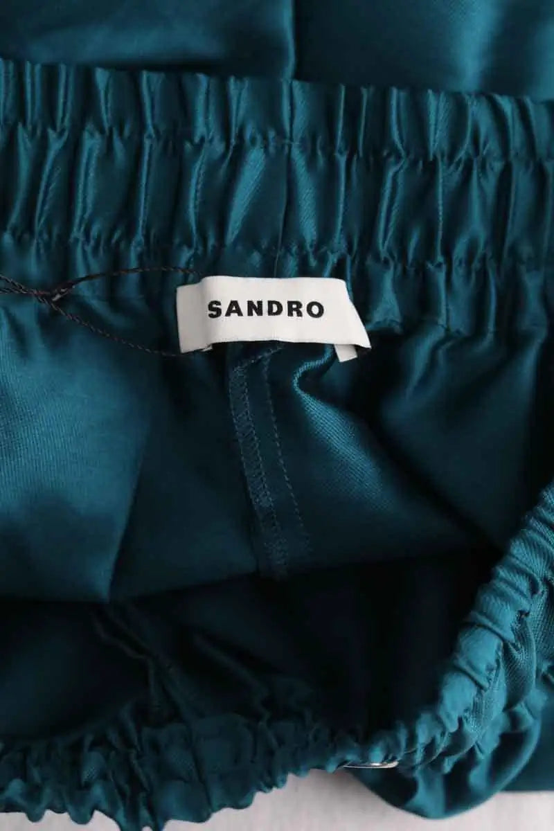 Mini short Sandro Vert en Synthétique