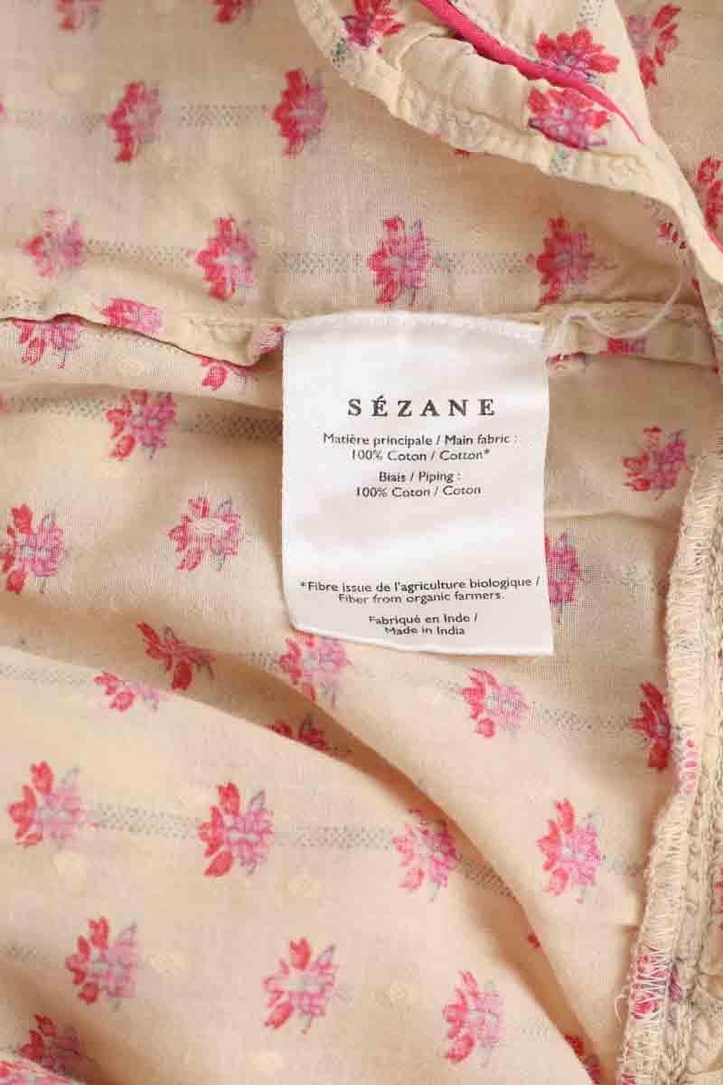 Mini short Sézane Beige en Coton