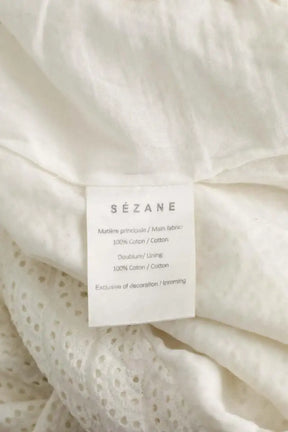 Mini short Sézane Blanc en Coton