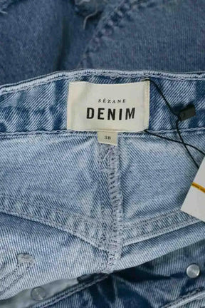 Mini short Sézane Bleu en Coton