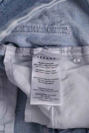 Mini short Sézane Bleu en Coton