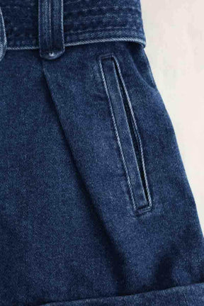 Mini short Sézane Bleu en Coton