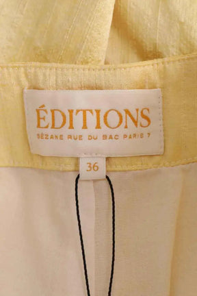 Mini short Sézane Jaune en Lin