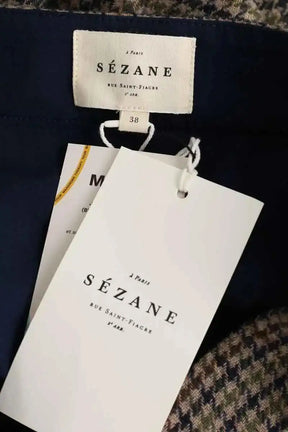 Mini short Sézane Marron en Polyester