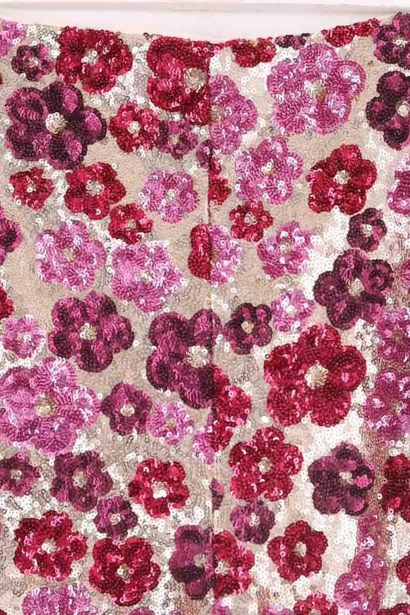 Mini short Sézane Rose en Paillettes