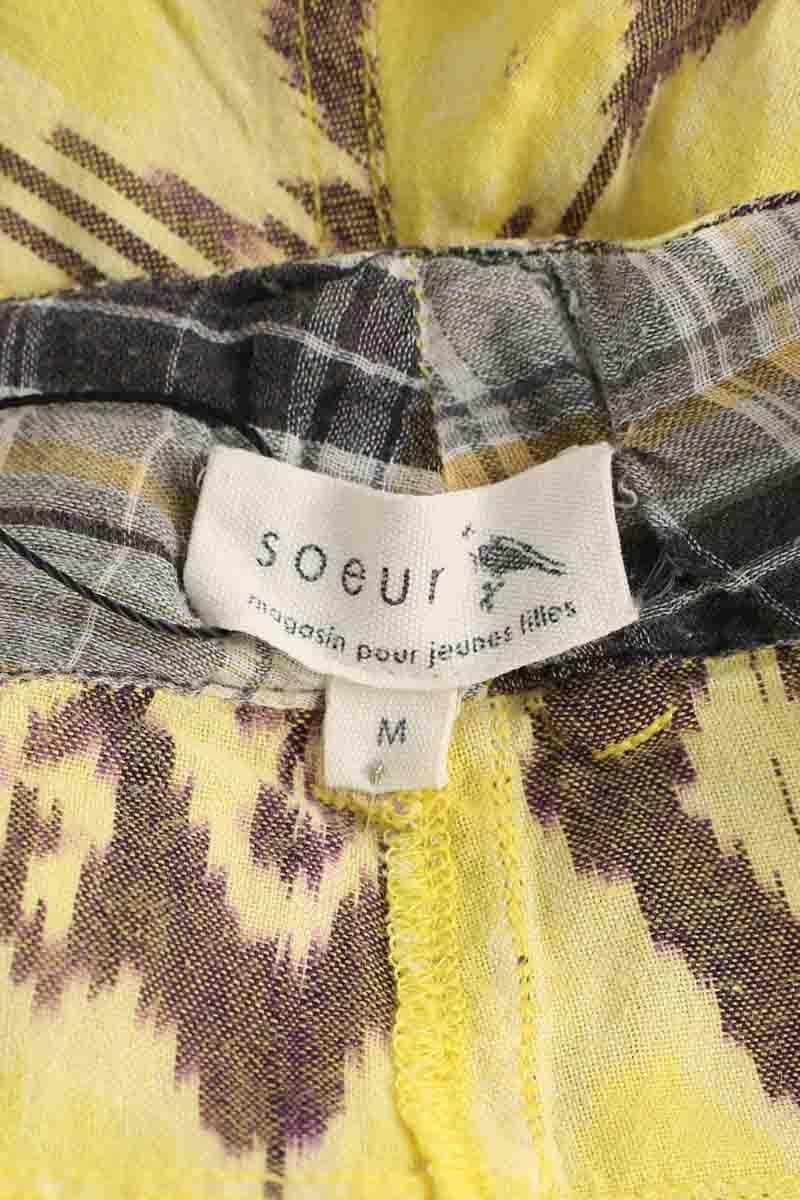 Mini short Soeur Jaune en Coton