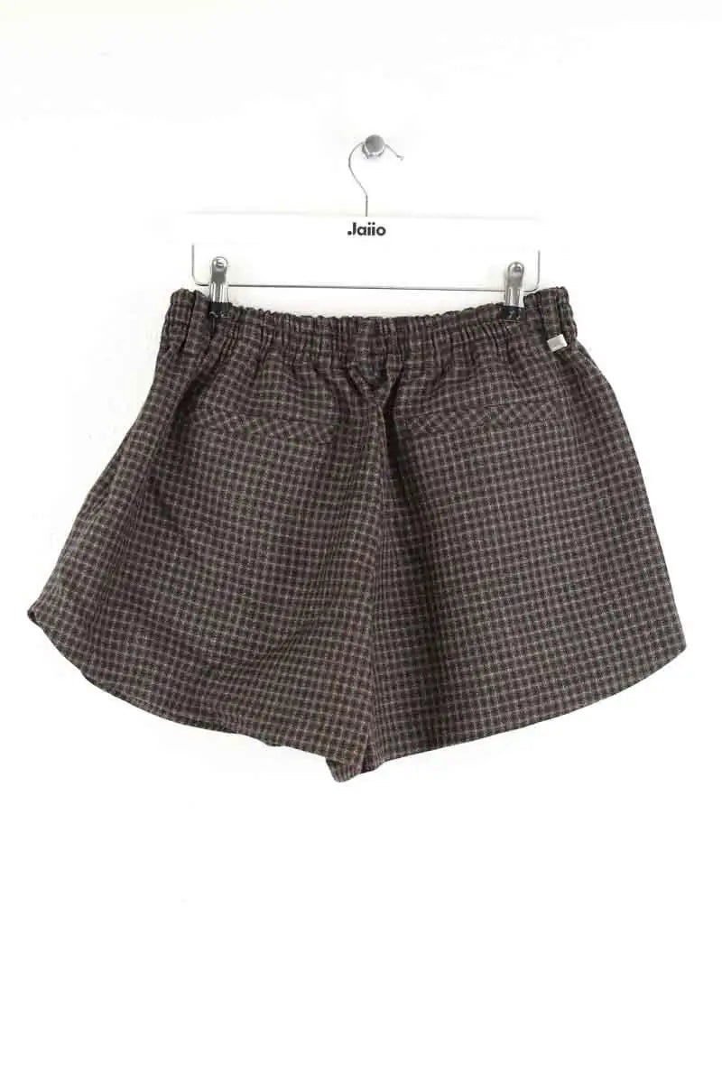 Mini short System Noir en Laine