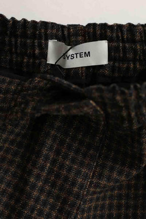Mini short System Noir en Laine