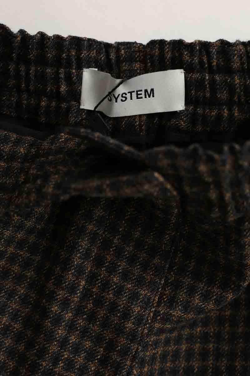 Mini short System Noir en Laine