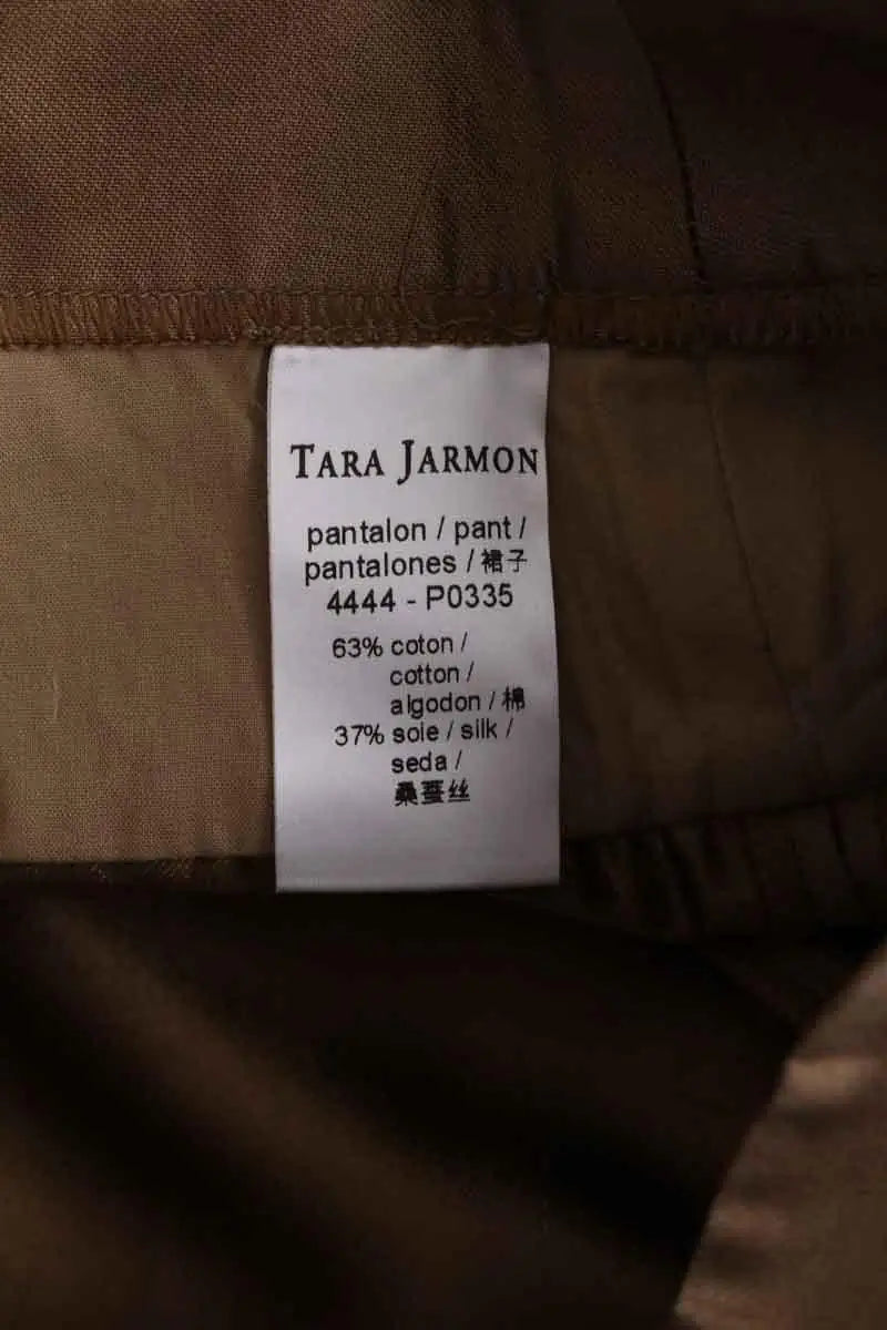 Mini short Tara Jarmon Kaki en Coton