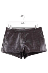 Mini short The Frankie Shop Marron en Synthétique, taille S - Seconde Main