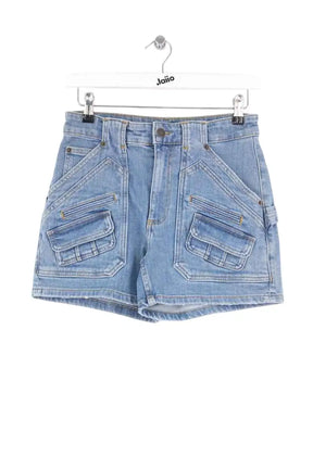Mini short The Kooples Bleu en Coton, taille XS - Seconde Main